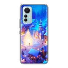 Рождественские Чехлы для Xiaomi Mi 12 Lite (VPrint) (Рождественский город)