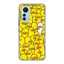 Силиконовый бампер с картинкой животных для Xiaomi Mi 12 Lite (Особенный)