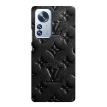 Текстурный Чехол Louis Vuitton для Сяоми ми 12 лайт (Черный ЛВ)