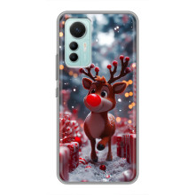 Яркий чехол для Xiaomi Mi 12 Lite с Зимними Оленятами – Олень среди подарков