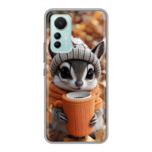 Печатный чехол «Зверята с кофе» для Xiaomi Mi 12 Lite