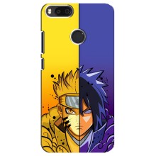 Купить Чехлы на телефон с принтом Anime для Редми Мі А1 – Naruto Vs Sasuke
