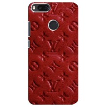 Текстурный Чехол Louis Vuitton для Редми Мі А1 (Красный ЛВ)