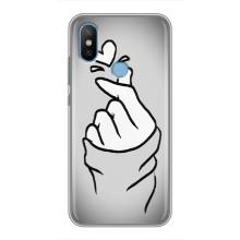 Чехол с принтом для Xiaomi Mi6X (AlphaPrint - Знак сердечка)