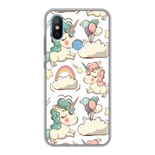 Чехол для Сяоми Ми6Х - (Единорожки - Новинки) (AlphaPrint) (Единорожки)