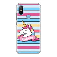 Чехол для Сяоми Ми6Х - (Единорожки - Новинки) (AlphaPrint) (Unicorn)