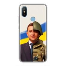 Чехол для Xiaomi Mi6X (AlphaPrint - с принтом Зеленского) – Зеленский солдат
