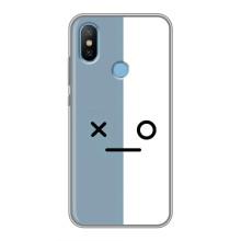 Чохли (ТПУ) (смішні стікери) для Xiaomi Mi6X – Сіро-білий