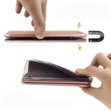 Кожаный чехол (книжка) Classy для Xiaomi Mi 8 Lite / Mi 8 Youth (Mi 8X) – Rose Gold