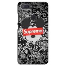 Чохол з Брендами одягу на Сяомі Мі 8 Лайт – Supreme Маус