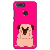 Чехол (ТПУ) Милые собачки для Xiaomi Mi 8 Lite (Веселый Мопсик)