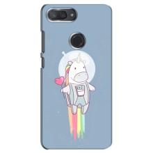 Чехол Unicorn на Xiaomi Mi 8 Lite (Единорог космонавт)
