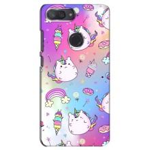 Чехол Unicorn на Xiaomi Mi 8 Lite (Радуга и Единорог)