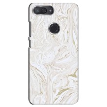 Мраморный чехол на Xiaomi Mi 8 Lite (VPrint) (Белый мрамор)