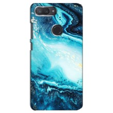 Мраморный чехол на Xiaomi Mi 8 Lite (VPrint) (Голубой мрамор)