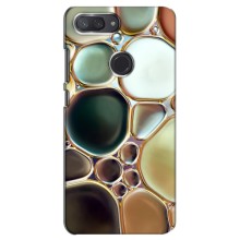 Мраморный чехол на Xiaomi Mi 8 Lite (VPrint) (Радужный Мрамор)