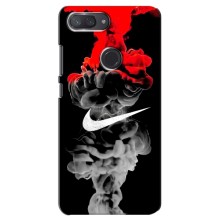 Силиконовый Чехол на Xiaomi Mi 8 Lite с картинкой Nike (Nike дым)