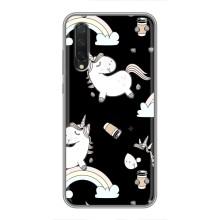 Чехол Unicorn на Xiaomi Mi 9 Lite (Единорог с кофе)