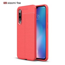 Чохол Autofocus із штучної шкіри на TPU для Xiaomi Mi 9 SE (Special Edition) – Червоний