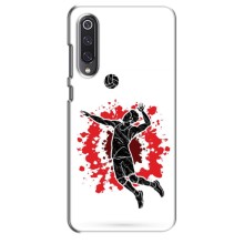 Чехлы с принтом Спортивная тематика для Xiaomi Mi 9 SE – Волейболист