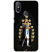 Чехлы для Xiaomi Mi A2 Lite (Leo чемпион) (AlphaPrint) (Месси Король)
