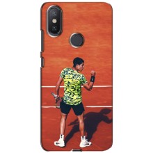 Чехлы с принтом Спортивная тематика для Xiaomi Mi A2 Lite (Алькарас Теннисист)