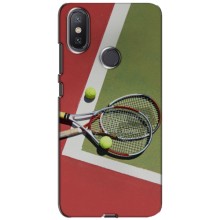 Чехлы с принтом Спортивная тематика для Xiaomi Mi A2 Lite – Ракетки теннис