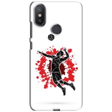 Чехлы с принтом Спортивная тематика для Xiaomi Mi A2 Lite (Волейболист)