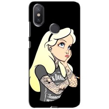 Чохол з друком для Xiaomi Mi A2 Lite - (Мода) (AlphaPrint) (Дівчина в тату)