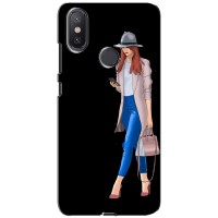 Чехол с картинкой Модные Девчонки Xiaomi Mi A2 Lite – Девушка со смартфоном