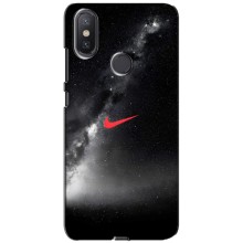 Чехол для Xiaomi Mi A2 Lite - с принтом Найк (AlphaPrint) (Найк красный)