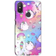 Чохол Unicorn на Xiaomi Mi A2 Lite (Веселка і Єдинорог)