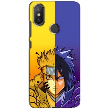Купить Чехлы на телефон с принтом Anime для Сяоми Ми А2 Лайт (Naruto Vs Sasuke)