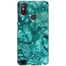 Мраморный чехол на Xiaomi Mi A2 Lite (VPrint) (Зеленый мрамор)