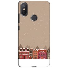 Новорічні, Святкові Чохли для Xiaomi Mi A2 Lite - 2024 год (Зимове місто)