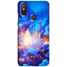Рождественские Чехлы для Xiaomi Mi A2 Lite (VPrint) (Рождественский город)