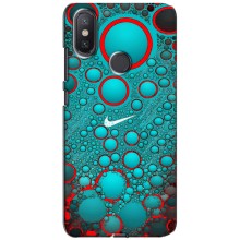 Силиконовый Чехол на Xiaomi Mi A2 Lite с картинкой Nike (Найк зеленый)