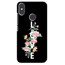 Чехлы для любимой на Ксиаоми Ми Эй 2 (VPrint) (Цветы LOVE)