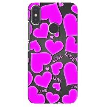 Чехлы для любимой на Ксиаоми Ми Эй 2 (VPrint) (Pink hearts)
