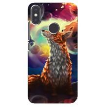 Чехлы с картинкой Лисички для Xiaomi Mi A2 (VPrint) (Лисица в космосе)