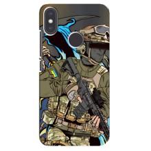 Чехлы с картинкой ЗСУ для Xiaomi Mi A2 (AlphaPrint) – Воин ВСУ