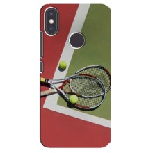 Чехлы с принтом Спортивная тематика для Xiaomi Mi A2 (Ракетки теннис)