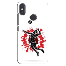 Чехлы с принтом Спортивная тематика для Xiaomi Mi A2 – Волейболист