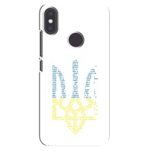 Чехлы для Xiaomi Mi A2  Укр. Символика (AlphaPrint) (Герб из букв)