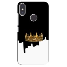 Чехол (Корона на чёрном фоне) для Редмі Ми А2 – Золотая корона