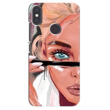 Чехол с печатью для Xiaomi Mi A2 - (Мода) (AlphaPrint) (Макияж)