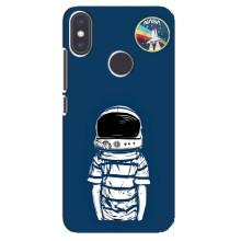 Чехол NASA для Xiaomi Mi A2 (AlphaPrint) (Мальчик в шлеме)