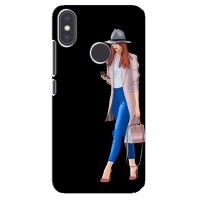 Чехол с картинкой Модные Девчонки Xiaomi Mi A2 – Девушка со смартфоном