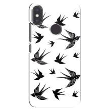 Чехол с птицами на Xiaomi Mi A2 (VPrint) (Ласточки)