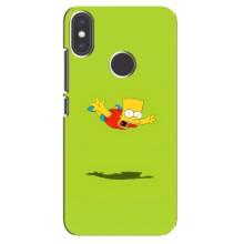 Чехол с Симпсонами для Xiaomi Mi A2 (VPrint) (Барт Симпсон)